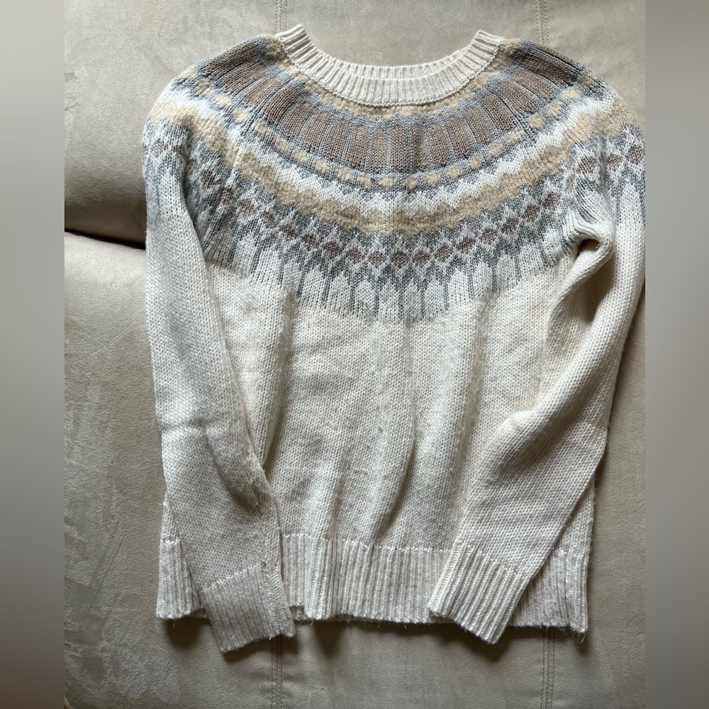 Banana Republic Fair Isle Cotton/Wool Bend - Picture 2 of 4